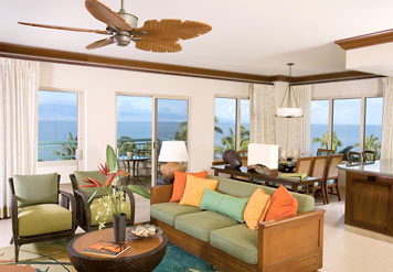 Marriot Maui Ocean Club - Resort Living Area